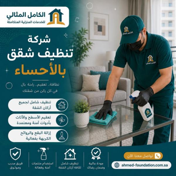 شركة تنظيف شقق بالاحساء